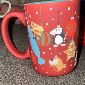 Elf Holiday NWT Animal Ornament Red Ceramic Soft Touch Mug